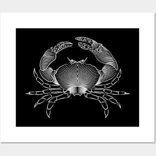 Abstract Crab Posters and Art